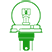 Dimlicht, lamp: R2